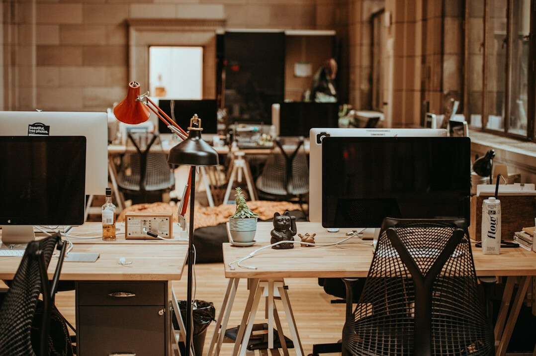 sustainable office with digital files