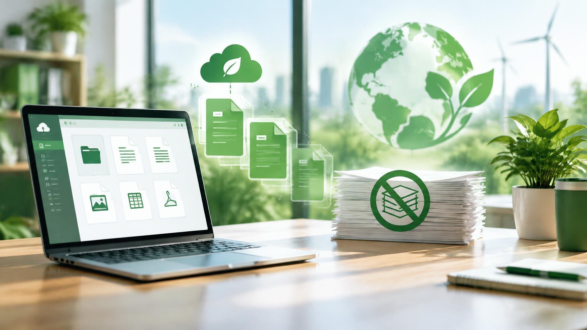 green digital files